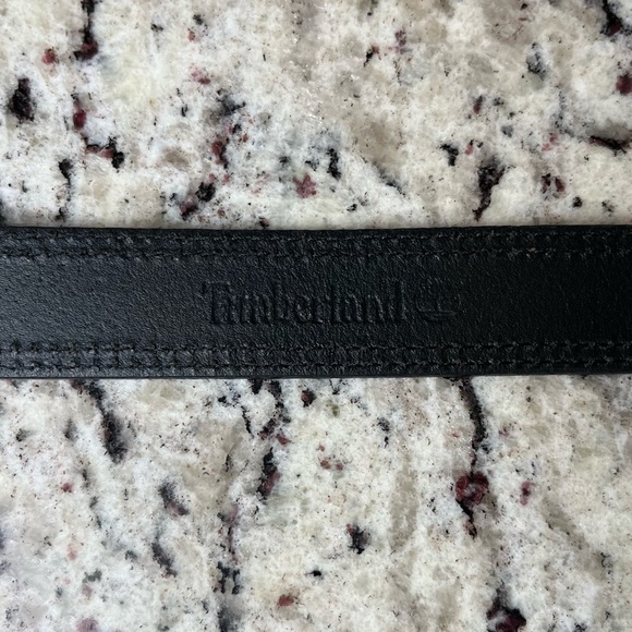 Timberland Leather Belt with Silver Buckle - Picture 6 of 7